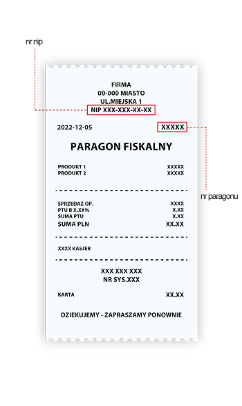 Gdzie znaleźć numer na paragonie